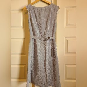 Blue & White Seersucker Uniqlo Dress